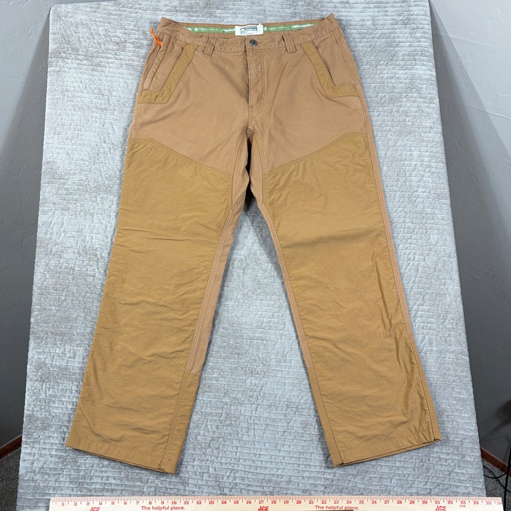 Mountain Khakis Original Field Pant Relaxed Fit Tan Organic Cotton 36x30